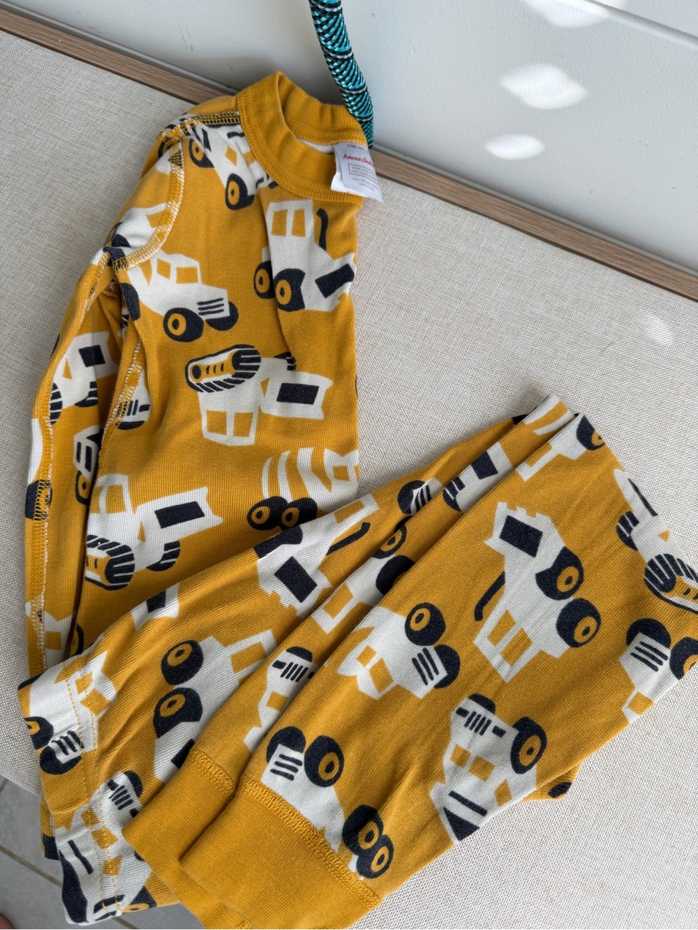 Hanna Andersson construction pajama set long sleeve